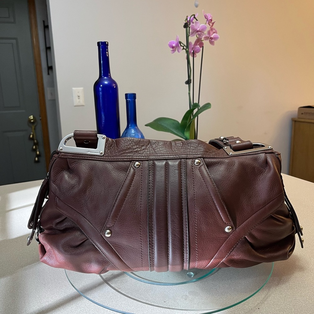 b makowski Brown Leather Satchel